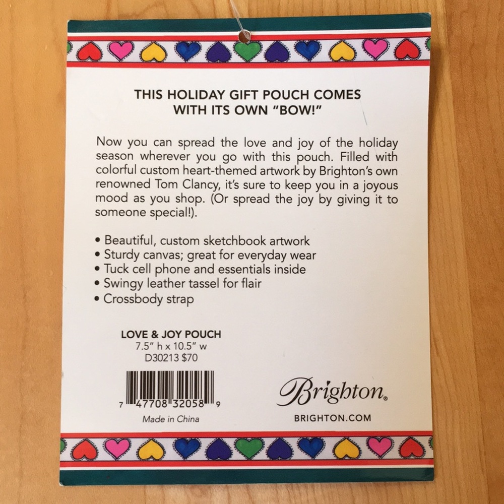 Brighton Love & Joy Pouch Crossbody Purse - Picture 6 of 9